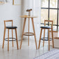 Scandinavian Wood Counter Stool Kitchen Furniture in Matte Finish Clearhalo 'Bar Furniture' 'Bar Stools' 'bar_stools' 'furn' 'furn_bar_stools' 'Furniture' 'Kitchen & Dining Furniture' 5946961