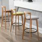 Scandinavian Wood Counter Stool Kitchen Furniture in Matte Finish Clearhalo 'Bar Furniture' 'Bar Stools' 'bar_stools' 'furn' 'furn_bar_stools' 'Furniture' 'Kitchen & Dining Furniture' 5946967