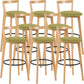 Scandinavian Wood Counter Stool Kitchen Furniture in Matte Finish Green 8 Piece Set Clearhalo 'Bar Furniture' 'Bar Stools' 'bar_stools' 'furn' 'furn_bar_stools' 'Furniture' 'Kitchen & Dining Furniture' 5946976