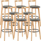 Scandinavian Wood Counter Stool Kitchen Furniture in Matte Finish Grey 8 Piece Set Clearhalo 'Bar Furniture' 'Bar Stools' 'bar_stools' 'furn' 'furn_bar_stools' 'Furniture' 'Kitchen & Dining Furniture' 5947001