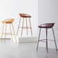 Industrial Metal Stool Metal Low Back Counter Stool in Matte Finish for Kitchen Clearhalo 'Bar Furniture' 'Bar Stools' 'bar_stools' 'furn' 'furn_bar_stools' 'Furniture' 'Kitchen & Dining Furniture' 5947037