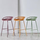 Industrial Metal Stool Metal Low Back Counter Stool in Matte Finish for Kitchen Clearhalo 'Bar Furniture' 'Bar Stools' 'bar_stools' 'furn' 'furn_bar_stools' 'Furniture' 'Kitchen & Dining Furniture' 5947053