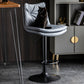 Scandinavian Metal Stool Faux Leather Upholstered Counter Stool in Matte Finish Clearhalo 'Bar Furniture' 'Bar Stools' 'bar_stools' 'furn' 'furn_bar_stools' 'Furniture' 'Kitchen & Dining Furniture' 5947252