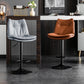 Scandinavian Metal Stool Faux Leather Upholstered Counter Stool in Matte Finish Clearhalo 'Bar Furniture' 'Bar Stools' 'bar_stools' 'furn' 'furn_bar_stools' 'Furniture' 'Kitchen & Dining Furniture' 5947254
