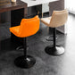 Scandinavian Metal Stool Faux Leather Upholstered Counter Stool in Matte Finish Clearhalo 'Bar Furniture' 'Bar Stools' 'bar_stools' 'furn' 'furn_bar_stools' 'Furniture' 'Kitchen & Dining Furniture' 5947256