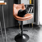 Scandinavian Metal Stool Faux Leather Upholstered Counter Stool in Matte Finish Clearhalo 'Bar Furniture' 'Bar Stools' 'bar_stools' 'furn' 'furn_bar_stools' 'Furniture' 'Kitchen & Dining Furniture' 5947268