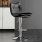 Scandinavian Metal Stool Faux Leather Upholstered Counter Stool in Matte Finish Black Chrome 1 Piece Clearhalo 'Bar Furniture' 'Bar Stools' 'bar_stools' 'furn' 'furn_bar_stools' 'Furniture' 'Kitchen & Dining Furniture' 5947305