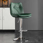 Scandinavian Metal Stool Faux Leather Upholstered Counter Stool in Matte Finish Green Chrome 1 Piece Clearhalo 'Bar Furniture' 'Bar Stools' 'bar_stools' 'furn' 'furn_bar_stools' 'Furniture' 'Kitchen & Dining Furniture' 5947320