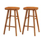 Contemporary Wood Stool Rectangle Seat Counter Stool in Matte Finish
