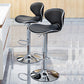 Contemporary Metal Stool Faux Leather Upholstered Counter Stool