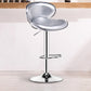 Contemporary Metal Stool Faux Leather Upholstered Counter Stool