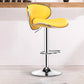 Contemporary Metal Stool Faux Leather Upholstered Counter Stool
