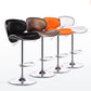 Contemporary Metal Stool Faux Leather Upholstered Counter Stool