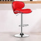 Contemporary Metal Stool Faux Leather Upholstered Counter Stool