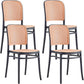 Scandinavian Plastic Barstool Plastic Furniture Rectangle Seat in Matte Finish