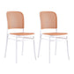 Scandinavian Plastic Barstool Plastic Furniture Rectangle Seat in Matte Finish
