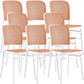 Scandinavian Plastic Barstool Plastic Furniture Rectangle Seat in Matte Finish