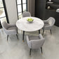 Contemporary Style Round Table Set 1/2/5/7 Pieces Dining Set for Home