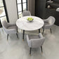 Contemporary Style Round Table Set 1/2/5/7 Pieces Dining Set for Home