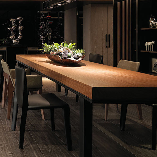 Pine Wood Dining Table Industrial Rectangle Table with 4 Legs Clearhalo 'Dining Tables & Seating' 'Dining Tables' 'dining_table' 'furn' 'furn_dining_table' 'Furniture' 'Kitchen & Dining Furniture' 5948089