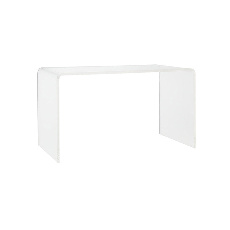 Rectangular Home Office Writing Desk Acrylic Modern Style Office Desk Clear Clearhalo 'furn' 'furn_office_desk' 'Furniture' 'Office Desks' 'Office Furniture' 'office_desk' 5948138