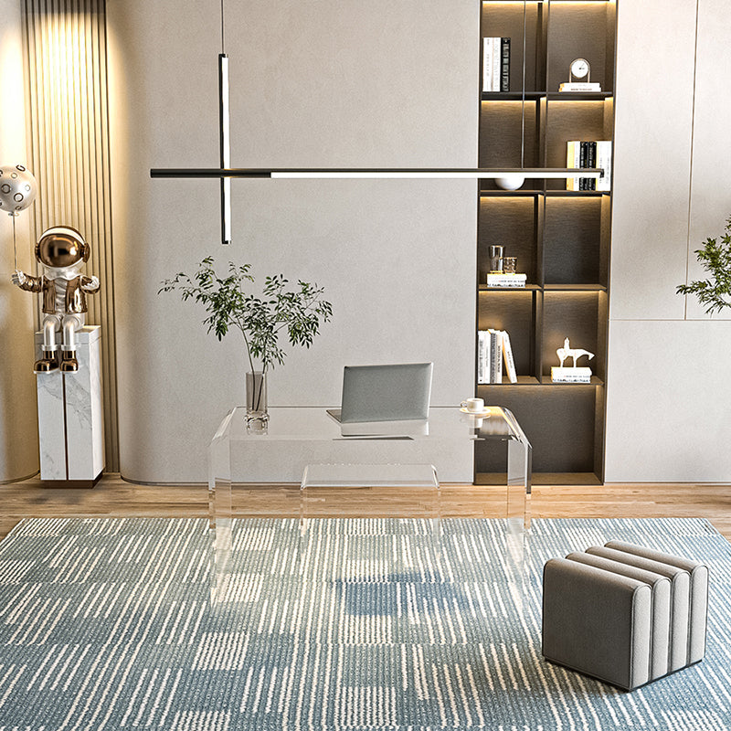 Rectangular Home Office Writing Desk Acrylic Modern Style Office Desk Clearhalo 'furn' 'furn_office_desk' 'Furniture' 'Office Desks' 'Office Furniture' 'office_desk' 5948139
