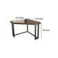 Industrial Solid Wood Writing Desk Corner Dormitory Office Desk with Metal Legs Clearhalo 'furn' 'furn_office_desk' 'Furniture' 'Office Desks' 'Office Furniture' 'office_desk' 5948198