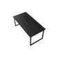 Stone Modern Rectangular Writing Desk Home Office Bureau avec des jambes en métal