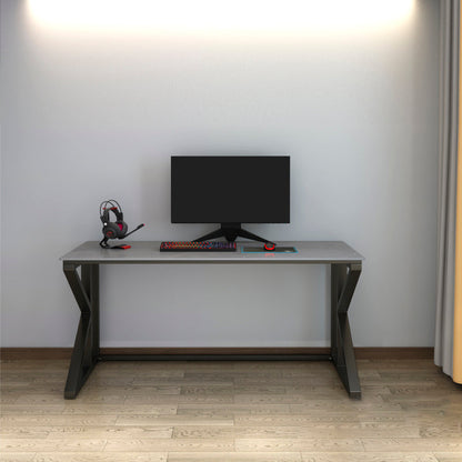 Escritorio de escritura industrial de piedra escritorio de juego rectangular para el hogar