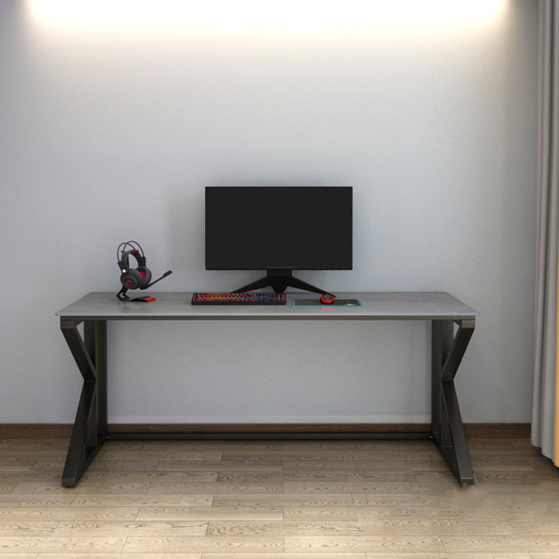 Escritorio de escritura industrial de piedra escritorio de juego rectangular para el hogar
