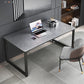 Stone Industrial Writing Desk Sled Rectangular Office Desk for Home 51.2"L x 27.6"W x 29.5"H Grey Clearhalo 'furn' 'furn_office_desk' 'Furniture' 'Office Desks' 'Office Furniture' 'office_desk' 5948317