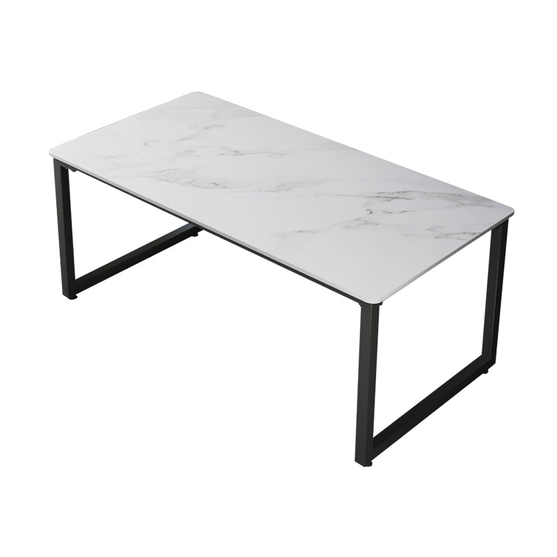 Stone Industrial Writing Desk Sled Rectangular Office Desk for Home Clearhalo 'furn' 'furn_office_desk' 'Furniture' 'Office Desks' 'Office Furniture' 'office_desk' 5948318
