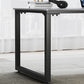 Stone Industrial Writing Desk Sled Rectangular Office Desk for Home Clearhalo 'furn' 'furn_office_desk' 'Furniture' 'Office Desks' 'Office Furniture' 'office_desk' 5948319