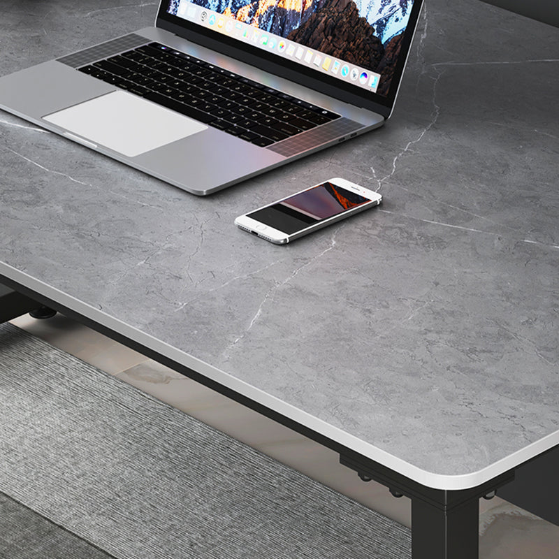 Escritorio de escritura de piedra contemporánea escritorio de oficina rectangular de trineo para el hogar