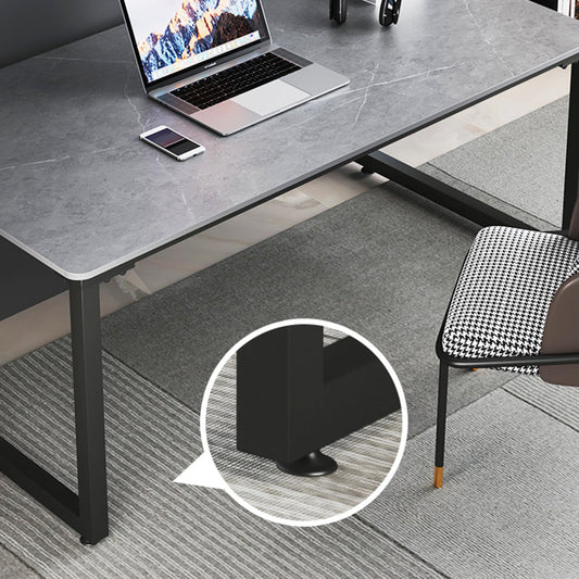 Escritorio de escritura de piedra contemporánea escritorio de oficina rectangular de trineo para el hogar