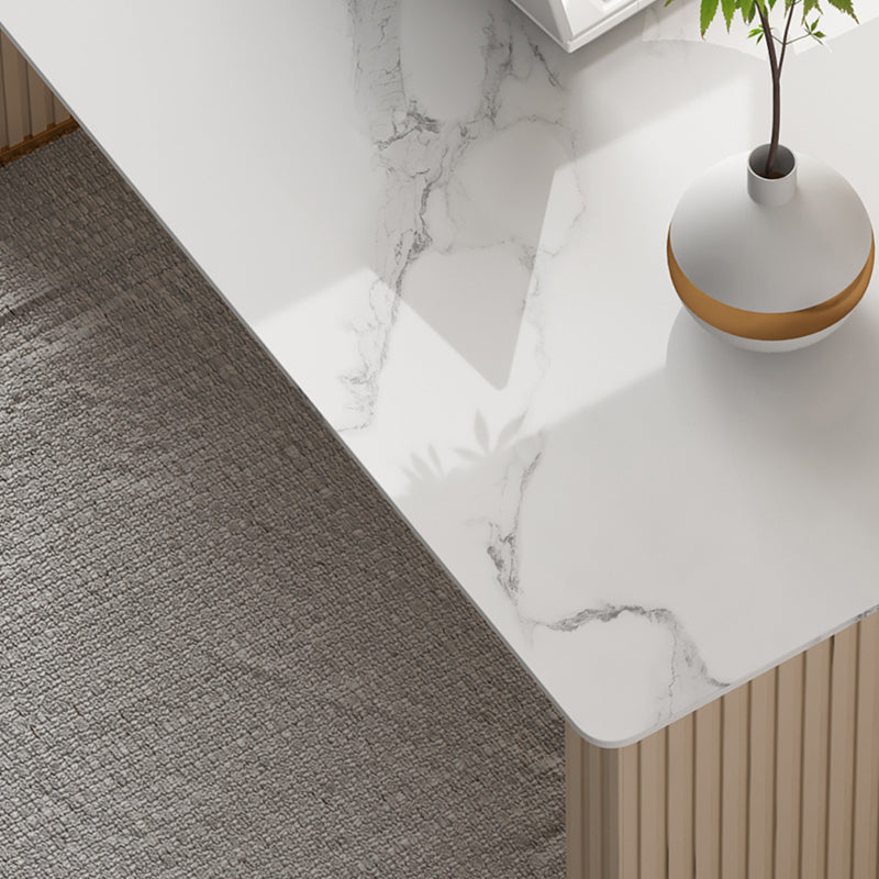 Scrivania di scrittura ovale in marmo di casa moderna e contemporanea da ufficio