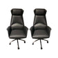 Contemporary Adjustable Executive Chair High Back Managers Chair Black 2 Piece Set Star Base Clearhalo 'furn' 'furn_office_chair' 'Furniture' 'Office Chairs' 'Office Furniture' 'office_chair' 5948556