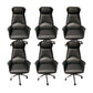 Contemporary Adjustable Executive Chair High Back Managers Chair Black 6 Piece Set Star Base Clearhalo 'furn' 'furn_office_chair' 'Furniture' 'Office Chairs' 'Office Furniture' 'office_chair' 5948560