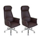 Contemporary Adjustable Executive Chair High Back Managers Chair Coffee 2 Piece Set Star Base Clearhalo 'furn' 'furn_office_chair' 'Furniture' 'Office Chairs' 'Office Furniture' 'office_chair' 5948565