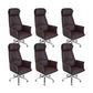Contemporary Adjustable Executive Chair High Back Managers Chair Coffee 6 Piece Set Star Base Clearhalo 'furn' 'furn_office_chair' 'Furniture' 'Office Chairs' 'Office Furniture' 'office_chair' 5948567