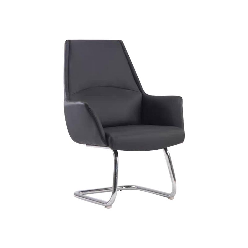 Contemporary Adjustable Executive Chair High Back Managers Chair Matte Black 1 Piece Arch Clearhalo 'furn' 'furn_office_chair' 'Furniture' 'Office Chairs' 'Office Furniture' 'office_chair' 5948584