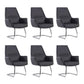 Contemporary Adjustable Executive Chair High Back Managers Chair Matte Black 6 Piece Set Arch Clearhalo 'furn' 'furn_office_chair' 'Furniture' 'Office Chairs' 'Office Furniture' 'office_chair' 5948587