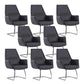 Contemporary Adjustable Executive Chair High Back Managers Chair Matte Black 8 Piece Set Arch Clearhalo 'furn' 'furn_office_chair' 'Furniture' 'Office Chairs' 'Office Furniture' 'office_chair' 5948588