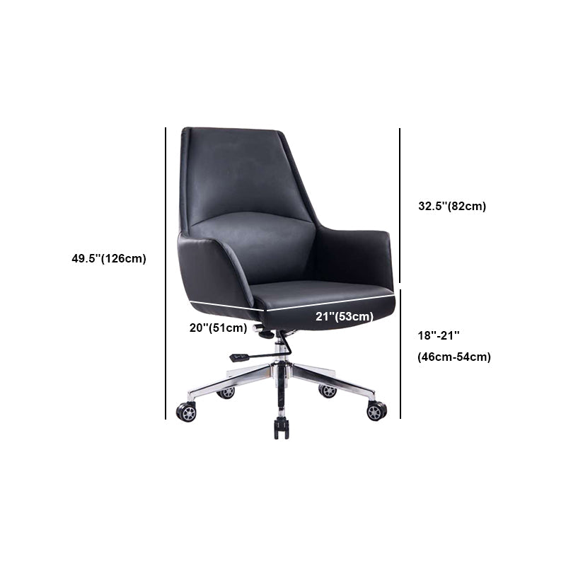 Contemporary Adjustable Executive Chair High Back Managers Chair Clearhalo 'furn' 'furn_office_chair' 'Furniture' 'Office Chairs' 'Office Furniture' 'office_chair' 5948591