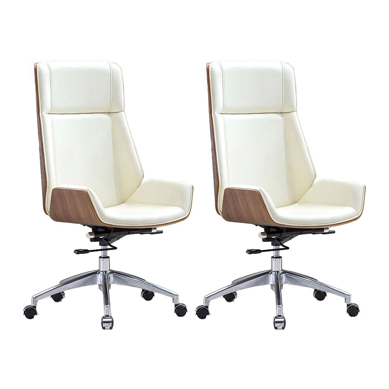 Zeitgenössischer Stuhl Kunstleder verstellbarer Sitzhöhe Office Stuhl