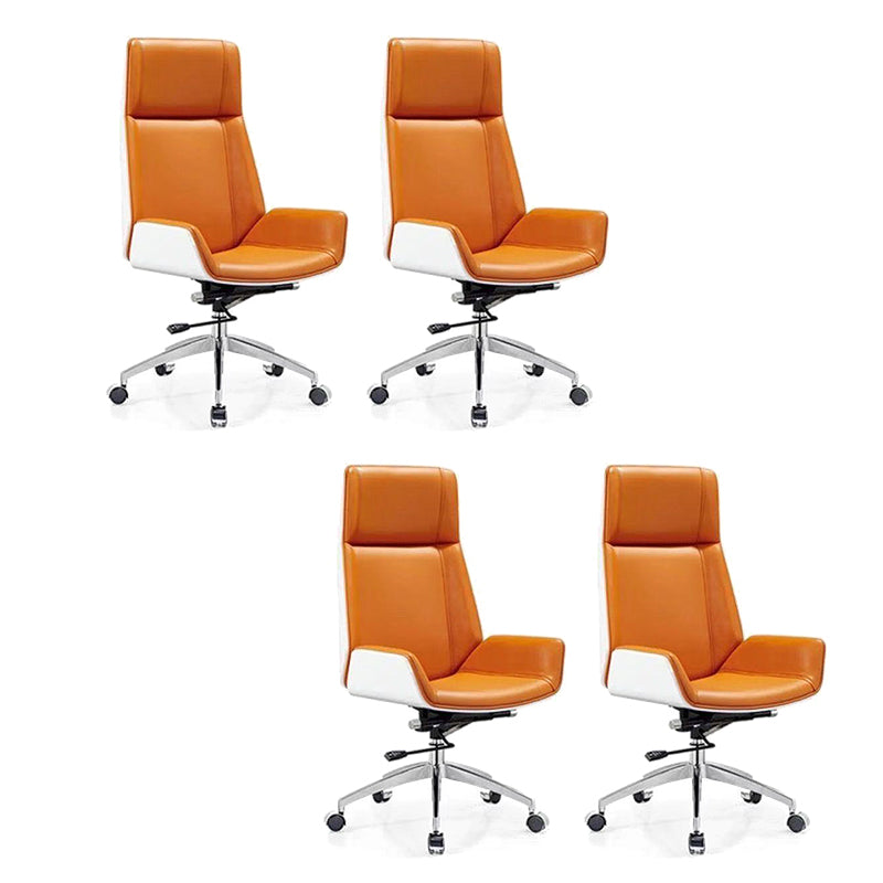 Zeitgenössischer Stuhl Kunstleder verstellbarer Sitzhöhe Office Stuhl