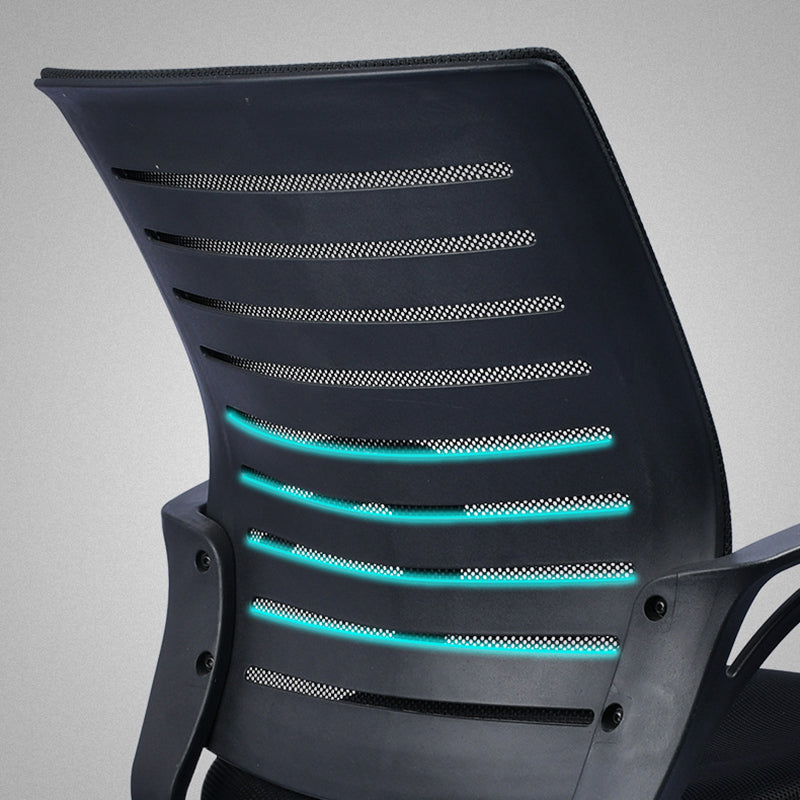 Silla de oficina contemporánea Armas fijas Mecanismo de la conferencia de la conferencia