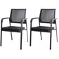 Contemporary No Wheels Chair Microfiber Conference Mid-Back Desk Chair