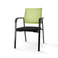 Contemporary No Wheels Chair Microfiber Conference Mid-Back Desk Chair