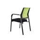 Contemporary No Wheels Chair Microfiber Conference Mid-Back Desk Chair